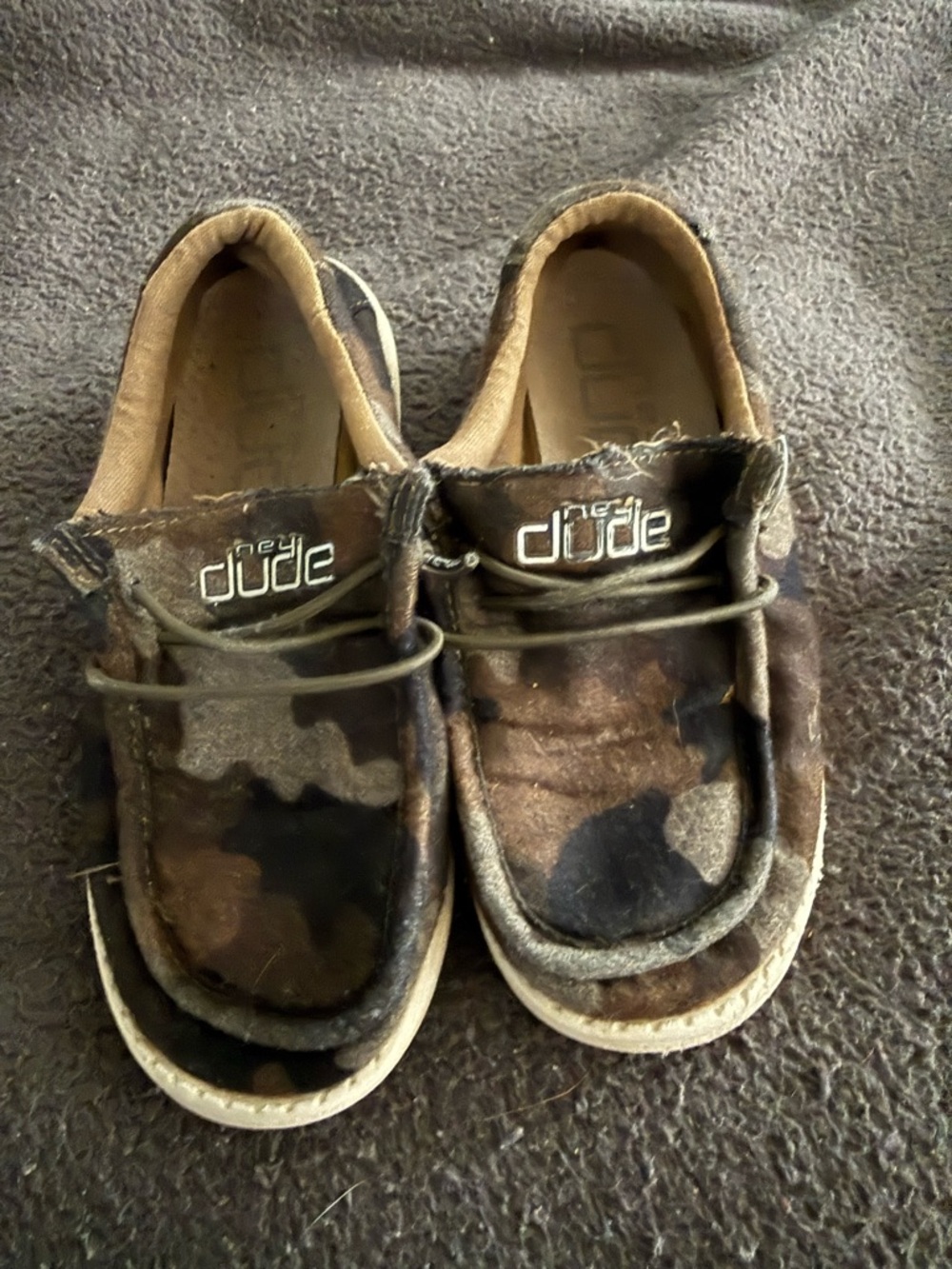 Hey Dude Kids Camo Slip-On Shoes